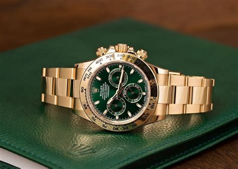 gold rolex watch with green face|green face gold band rolex.